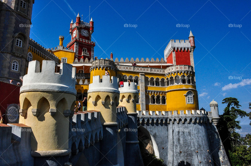 colourful magical disneycastle