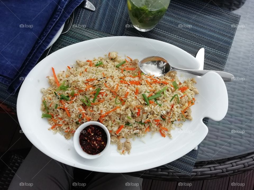 Sea food mix rice