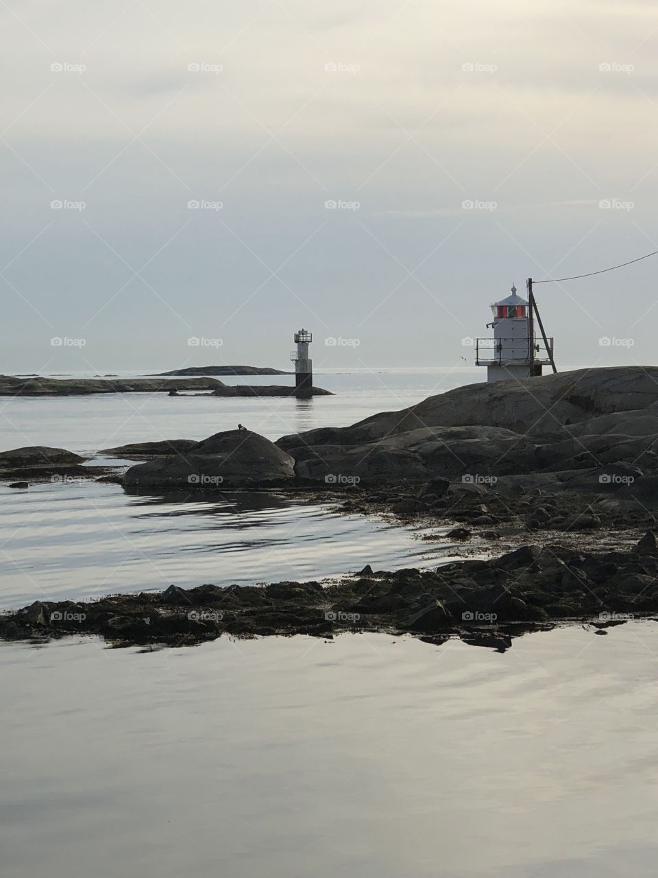 Lighthouse in evening sun 