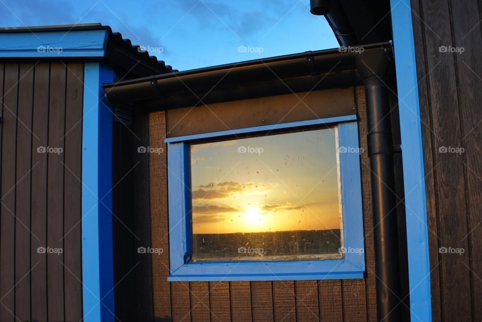 Reflection of the harbour