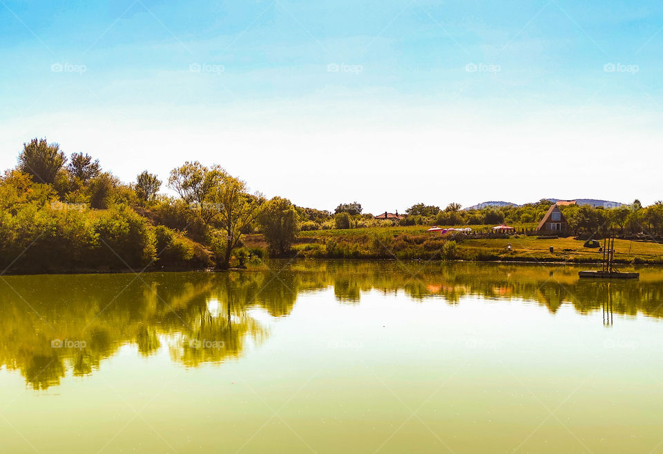 Summer story around a lake