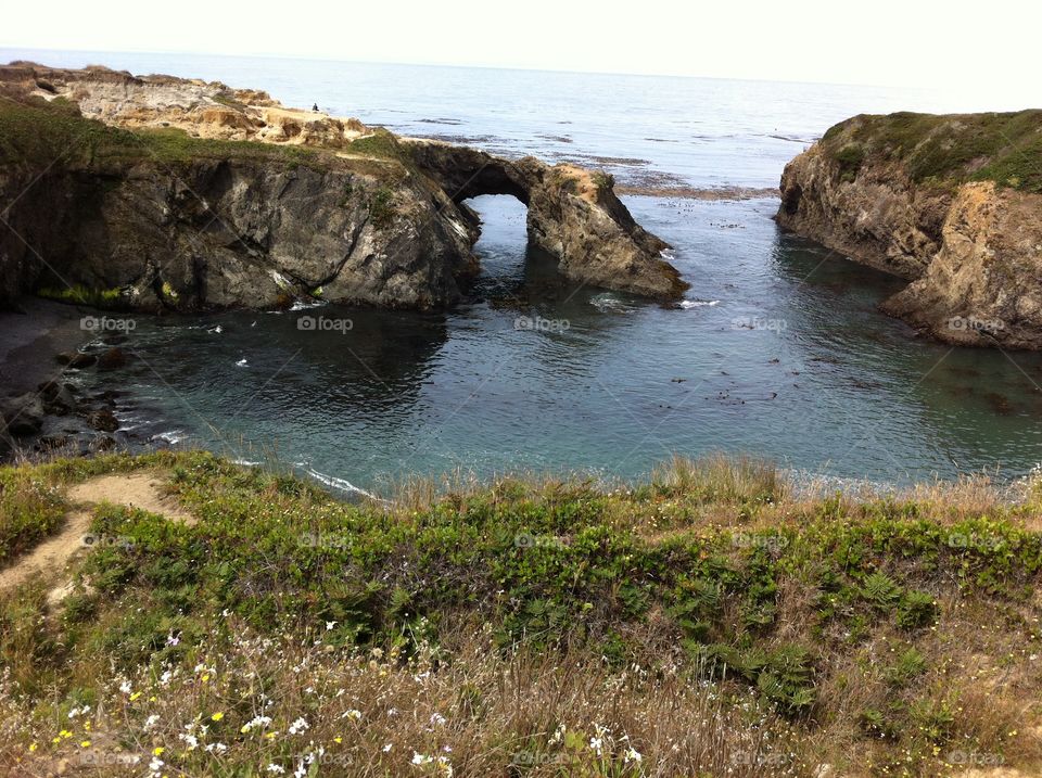 Rock arch Mendocino