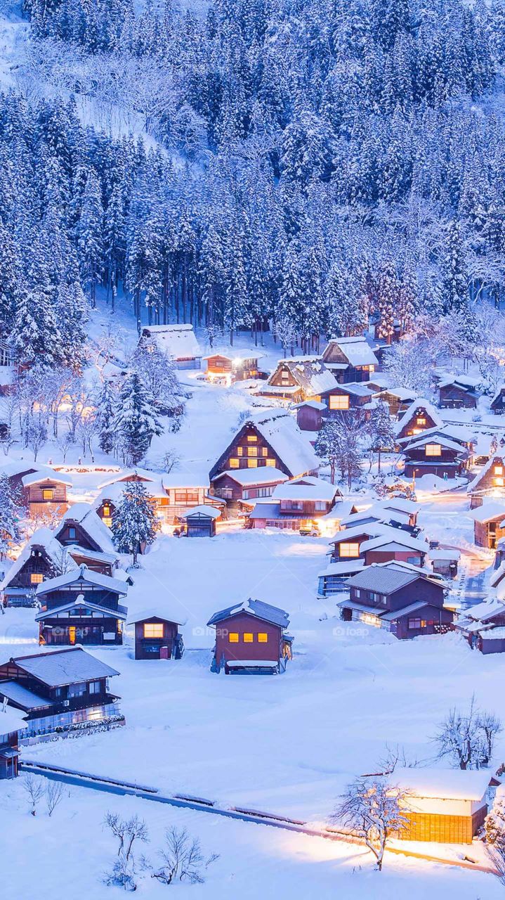 Зима. Деревня