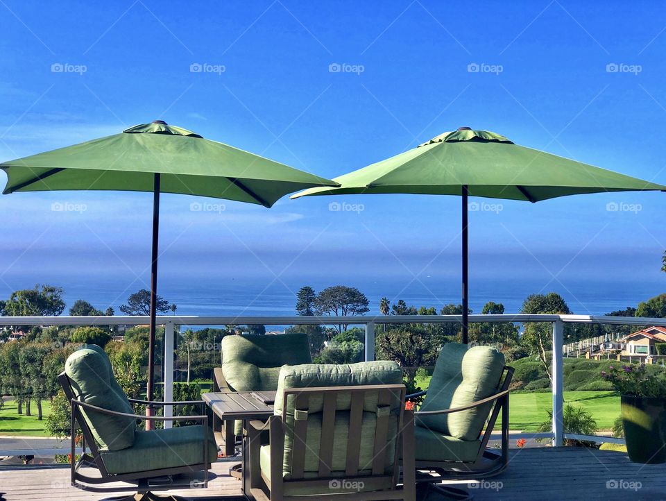 Foap Mission! Color Love! Brightly Colored Beach Umbrellas Overlooking The Pacific Ocean!