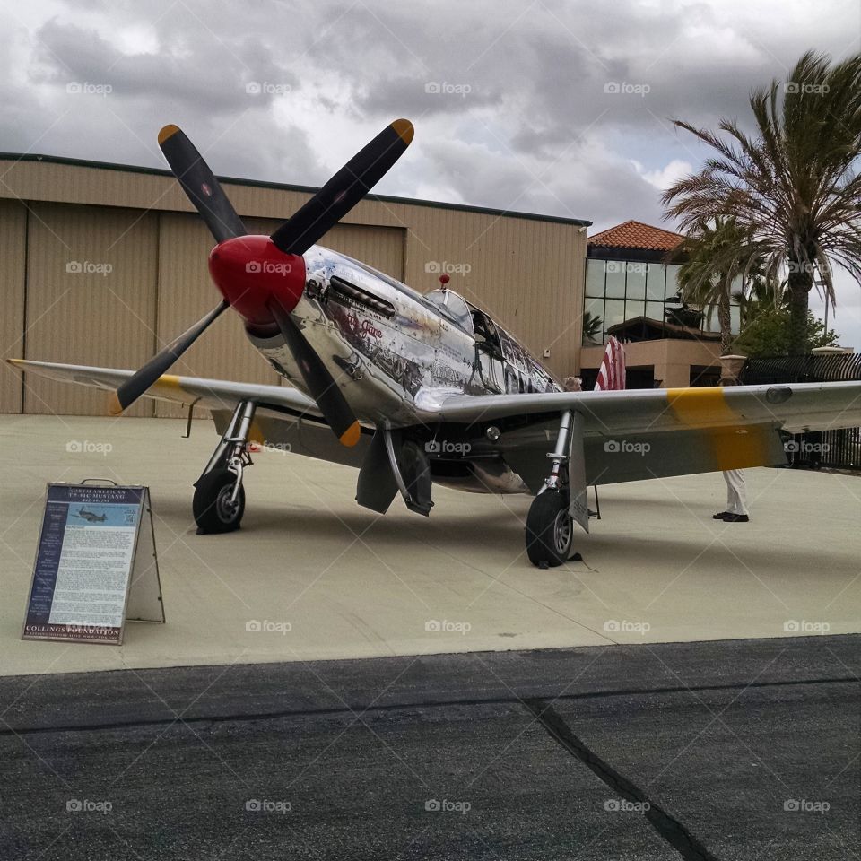 P-51 Mustang . One of the greatest fighter planes of ww2. Still fly's, and is the only dual cockpit P-51 in existence. 