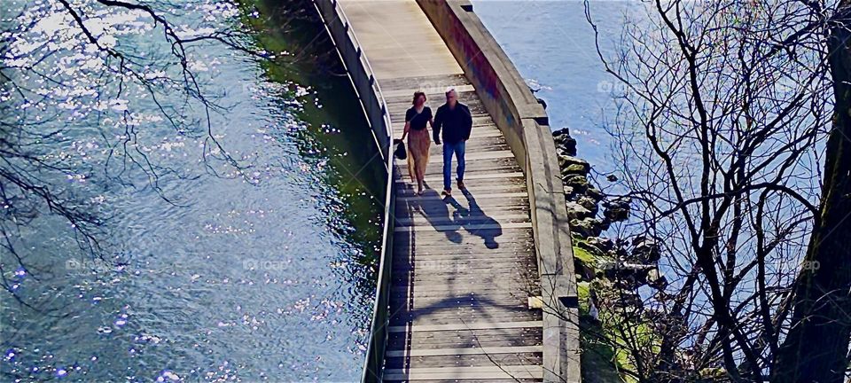 This tranquil passage over a lake takes place in one of many city parks in “Munich”, capitol of “Bavaria”, Germany. 2024. Hypnotic Productions