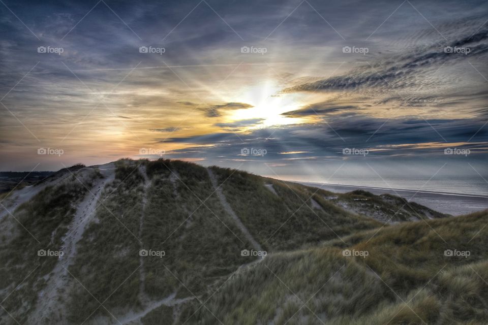 Cold day at the beach