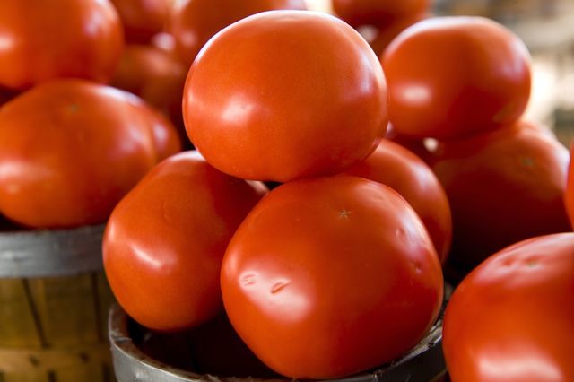 Tomatoes at market