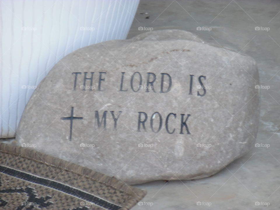 He is my rock,my secured height 