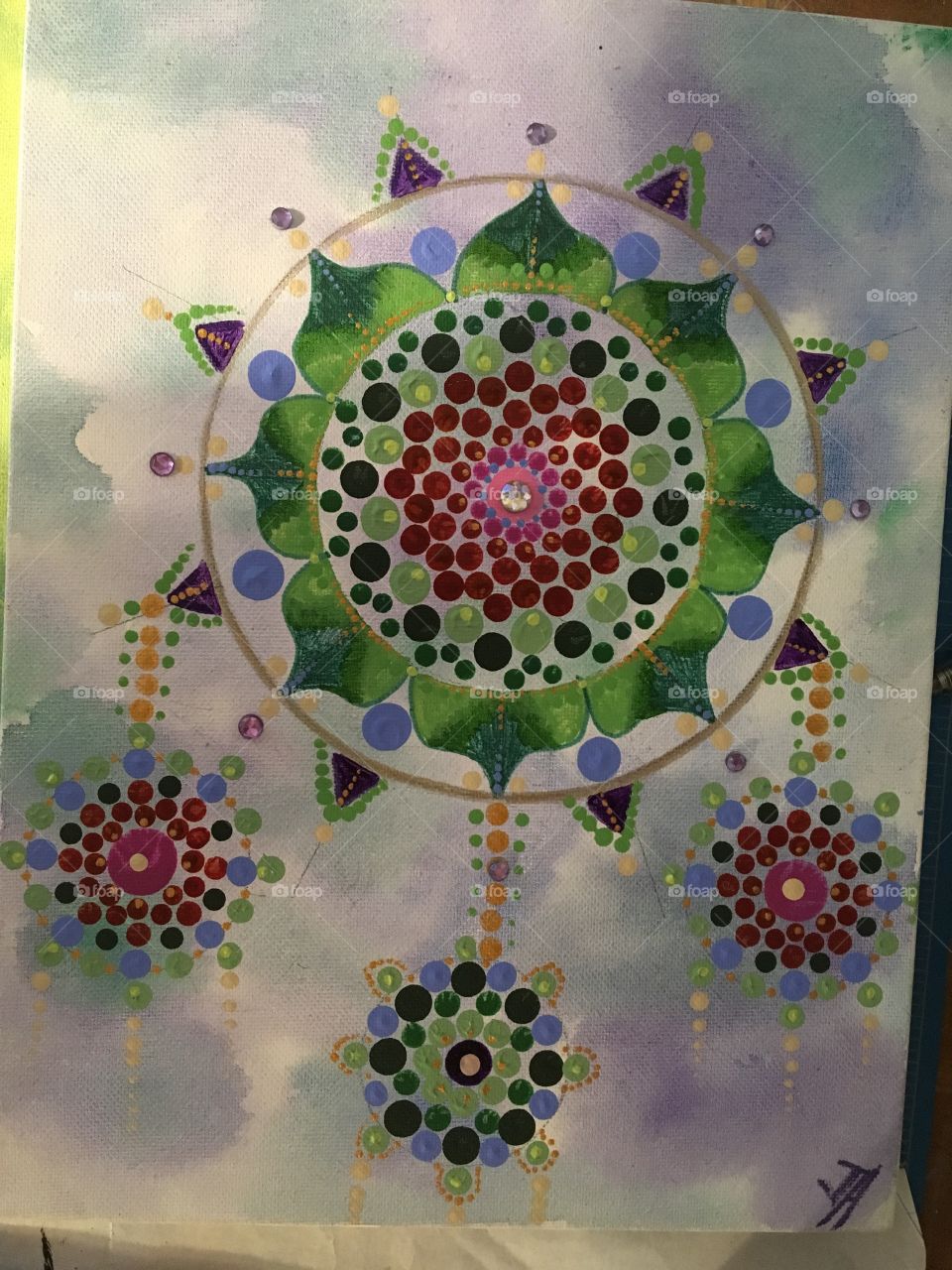 Mandala in watercolor 