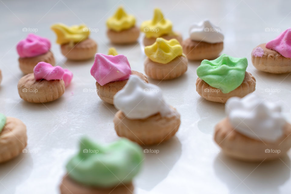 Iced gem biscuits for snacks to the kids