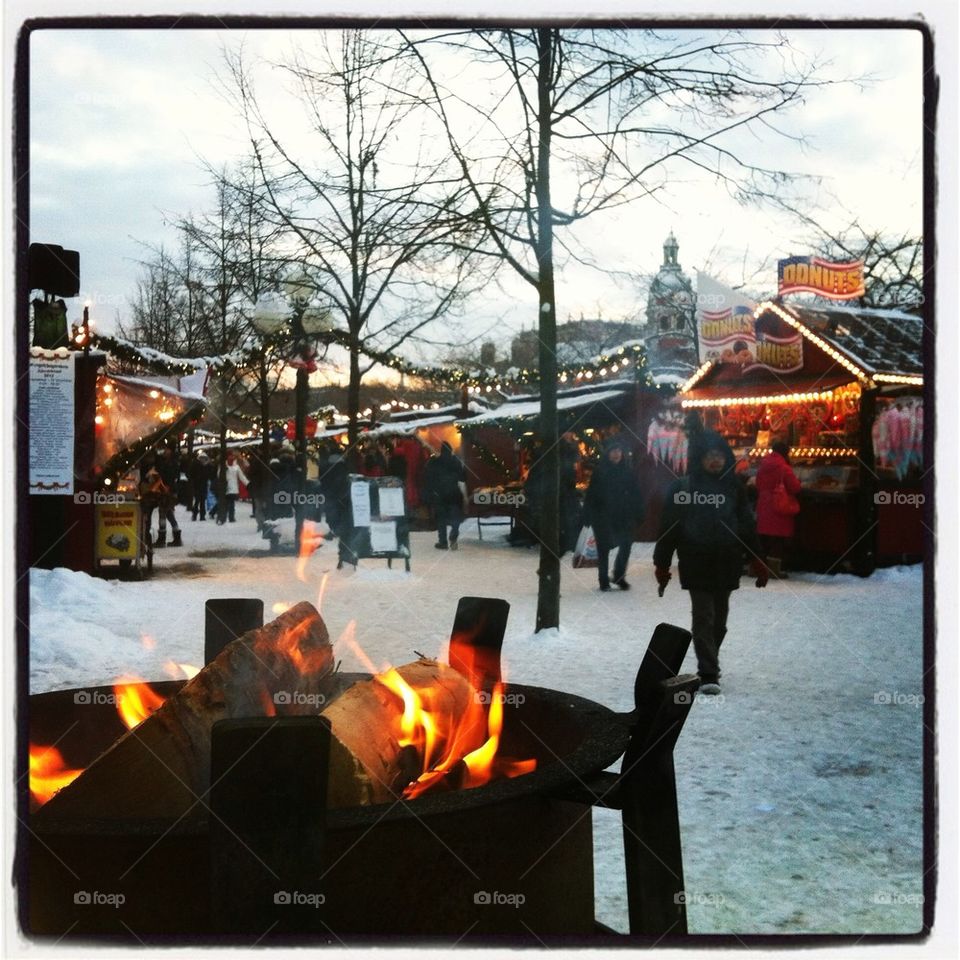 winter sweden city stockholm by fragiu81