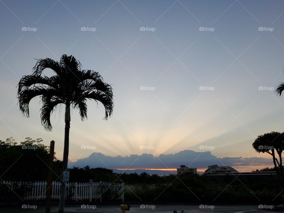 Sunset in Kahana