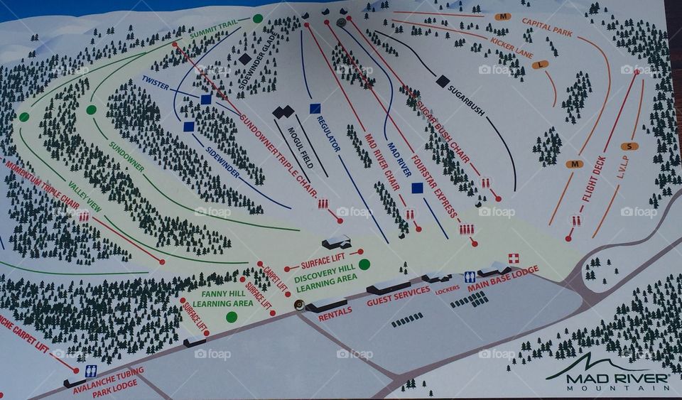 Mad River Mountain Ski Trails 