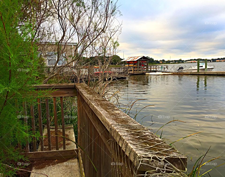 Boat Dock on a River