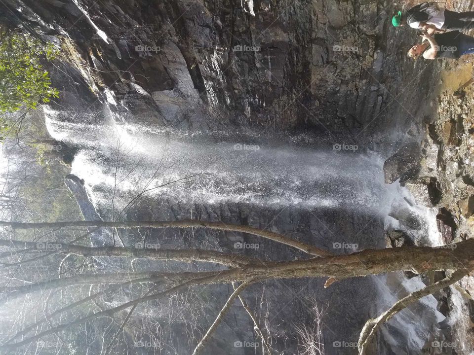 this is a waterfall pic that I took while hiking. I love to go hiking with my friends.