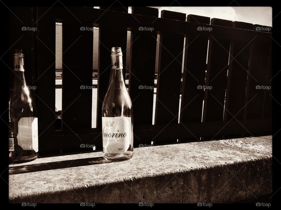 Empty bottle on a street in England, walking in England, finding empty bottles on the street, beautiful ordinary, wild night out 