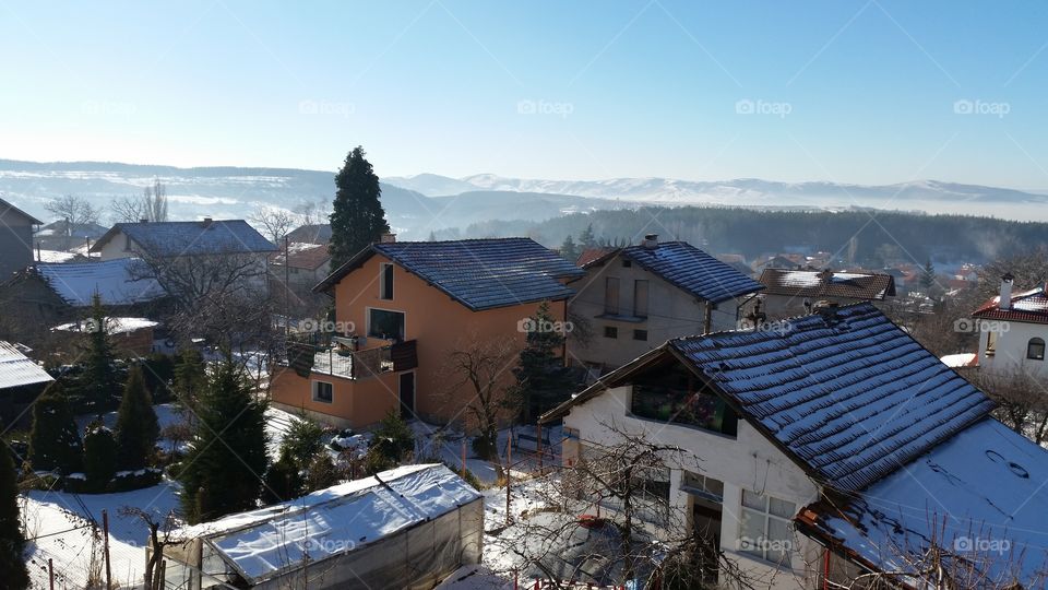 House, Snow, Roof, Building, No Person