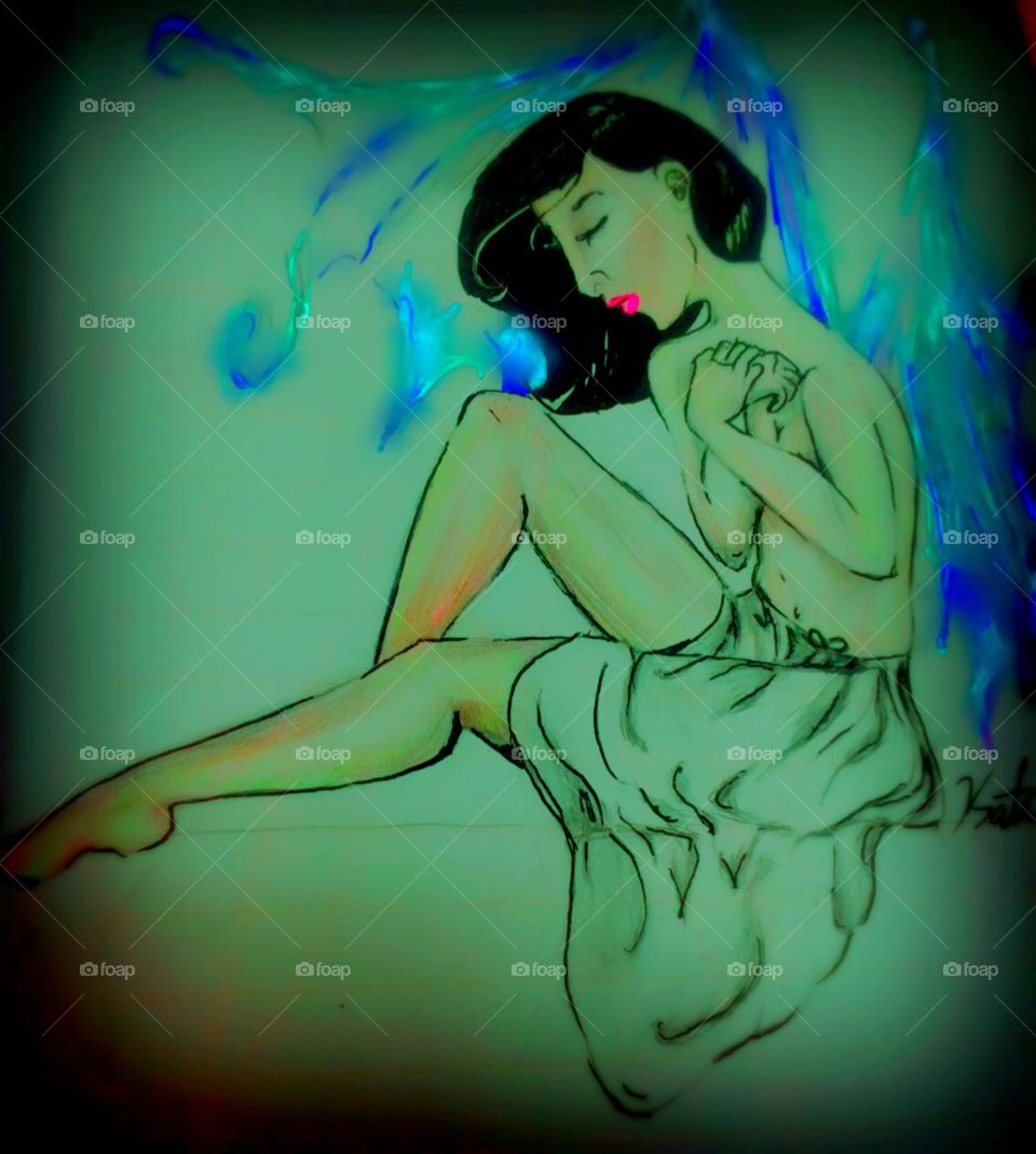 A sketch from my book wings. 