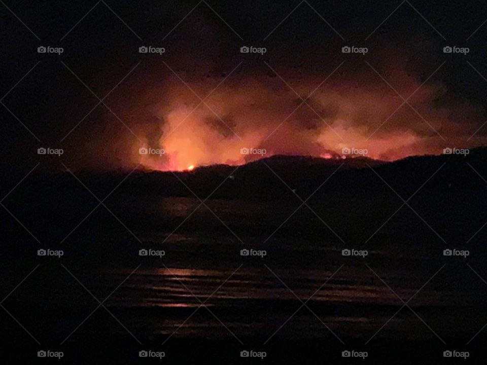 Malibu in fire