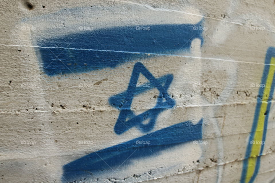 Israel flag - graffiti