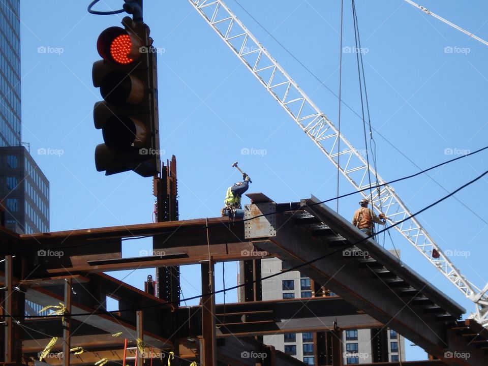 One World Trade Center under construction 