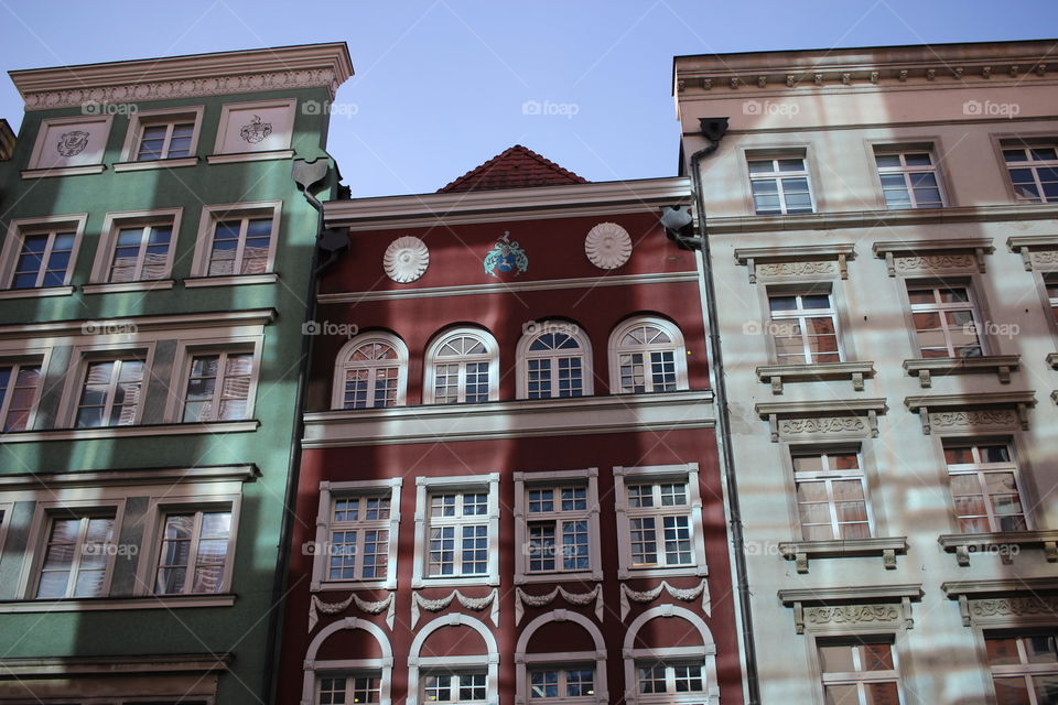 Danzig Gdansk typical houses