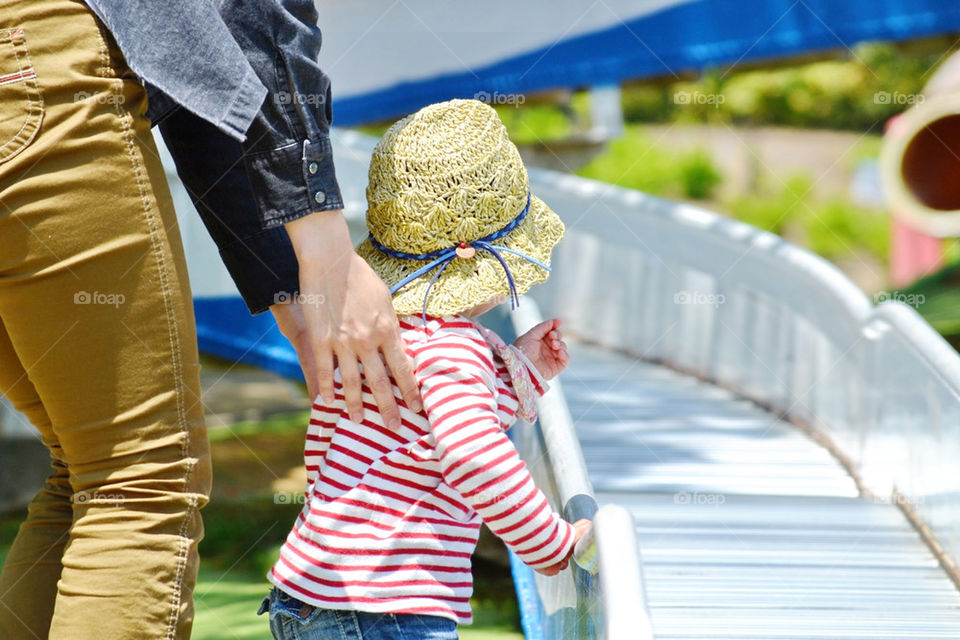 Playing in the park