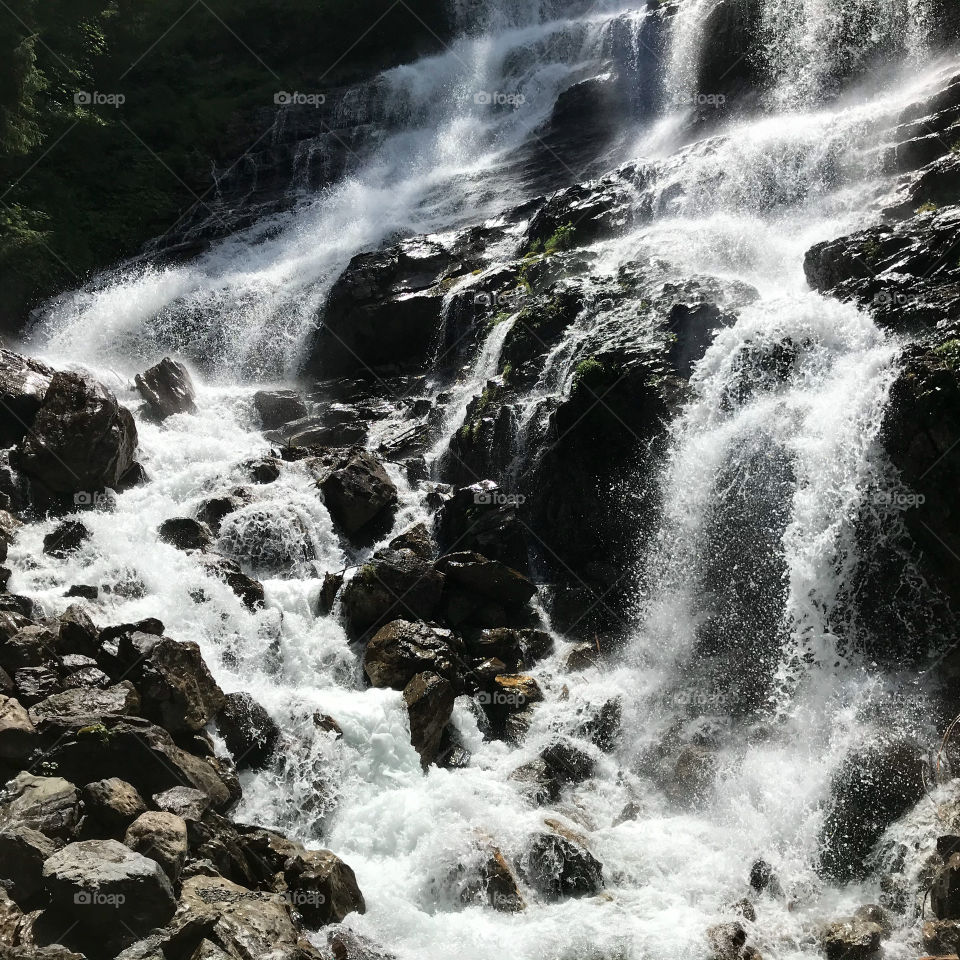 Swiss Waterfall 
