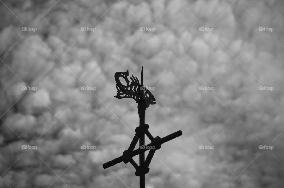 cross on the top of the sky