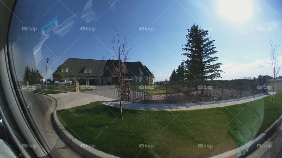Landscape, Tree, House, Light, Home