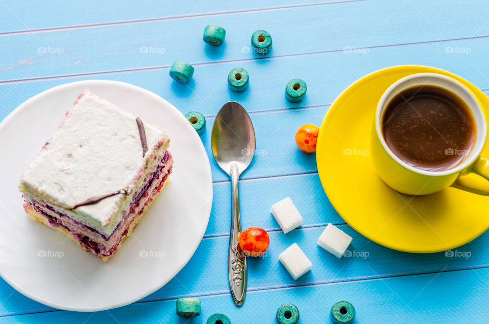 Still life with sweets and coffee