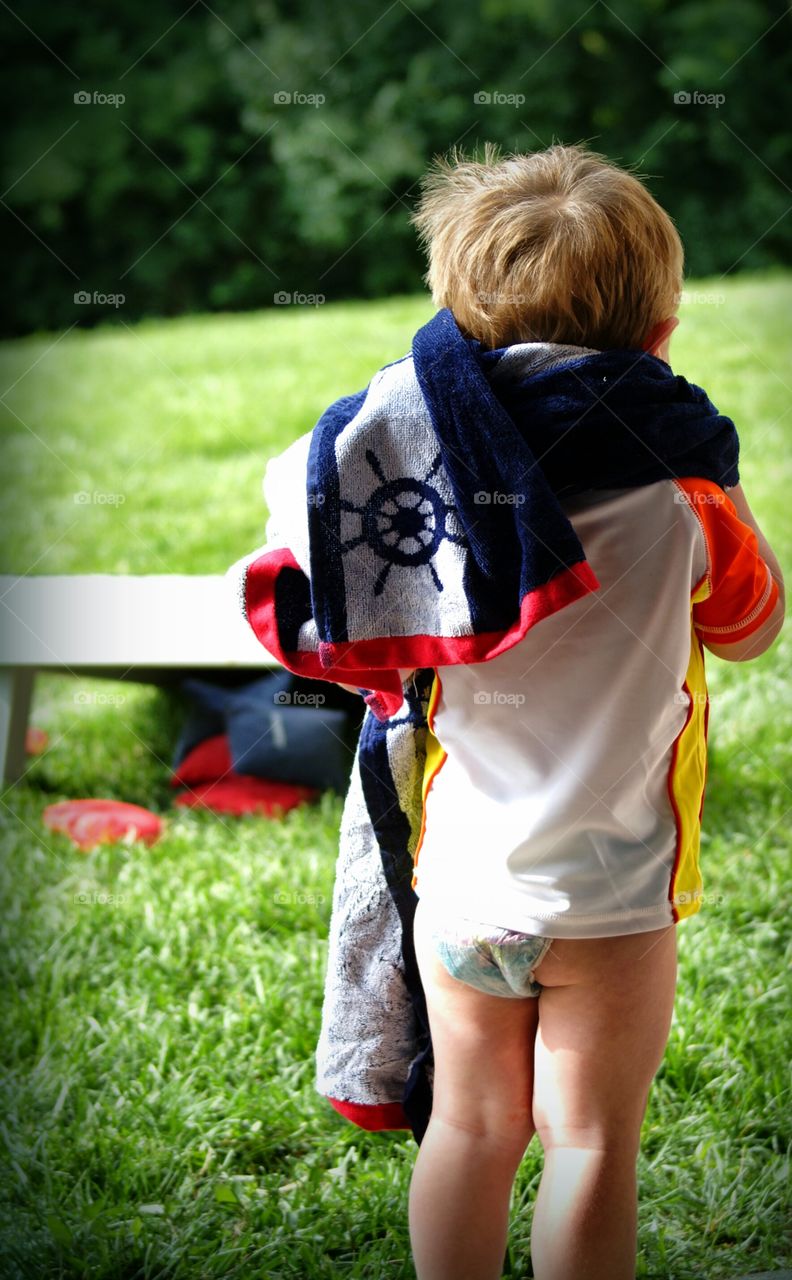 Toddler Ready for a Swim