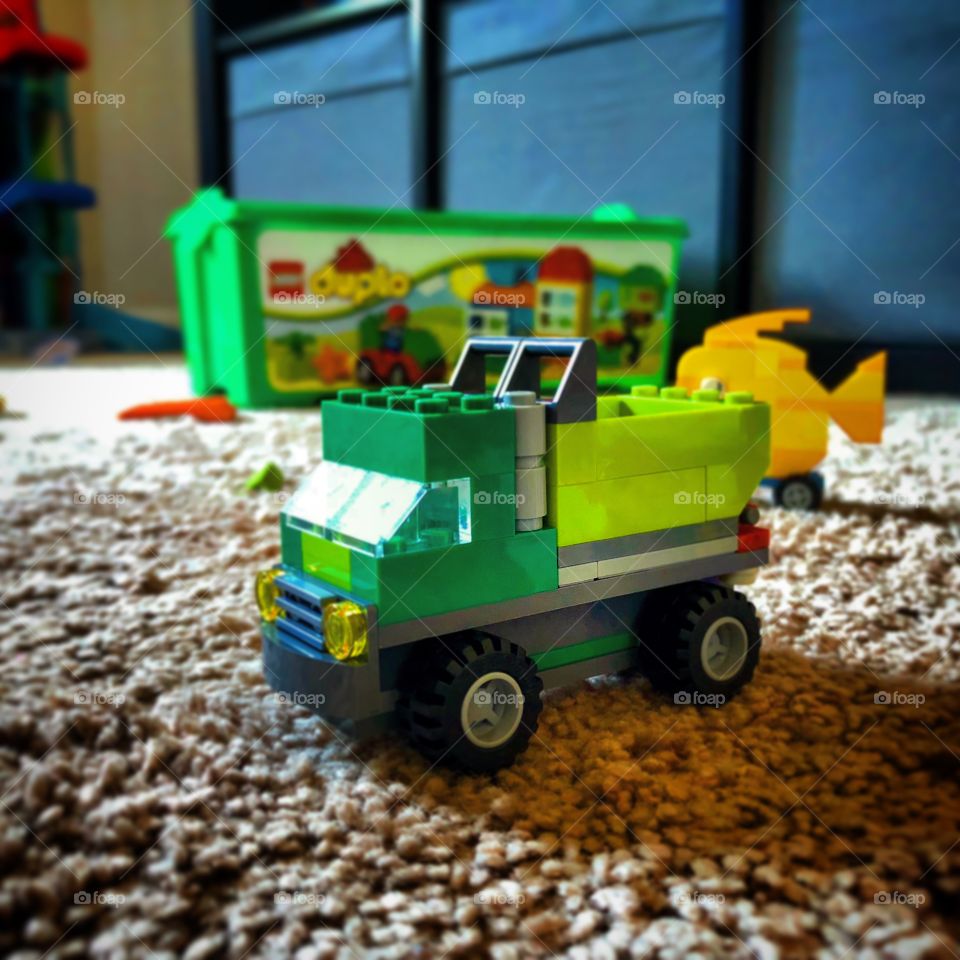LEGO dump truck. 