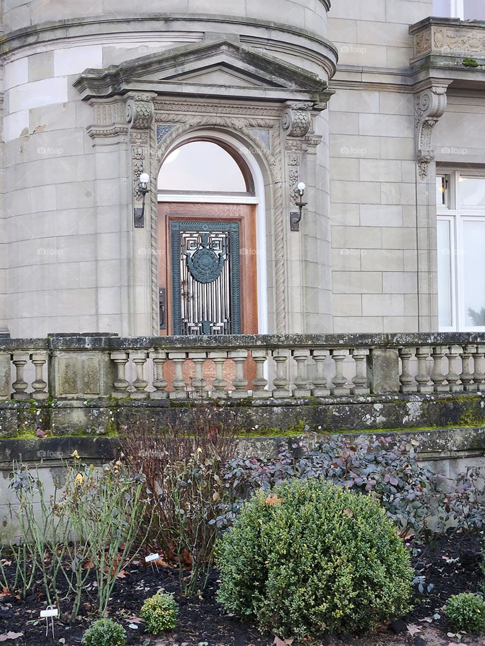 The ornate decorations on this outer door is one of the examples of what makes the Pittock Mansion in Oregon an architectural marvel