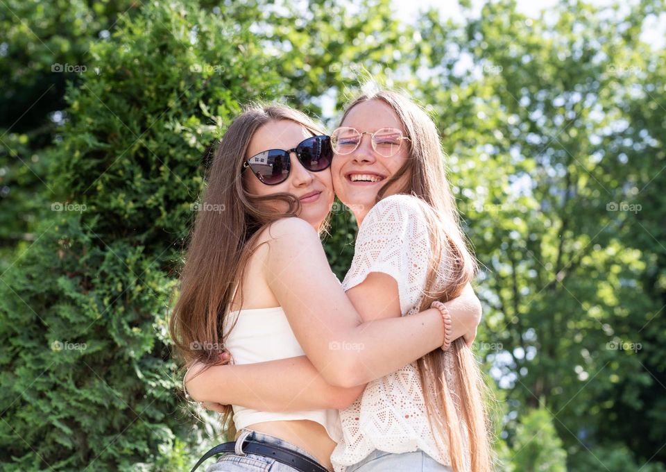 female friends having fun together