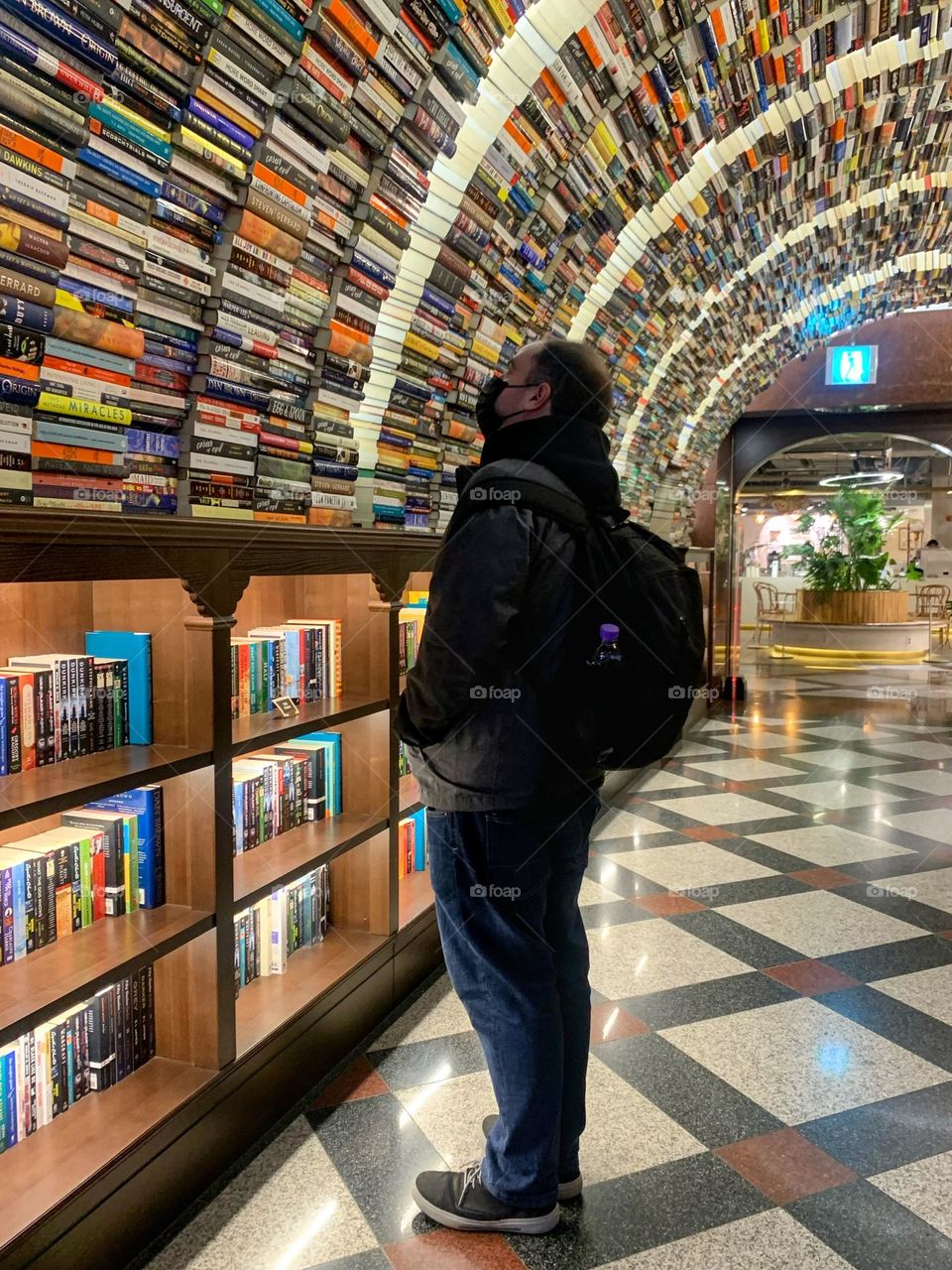 Tour in a bookstore 