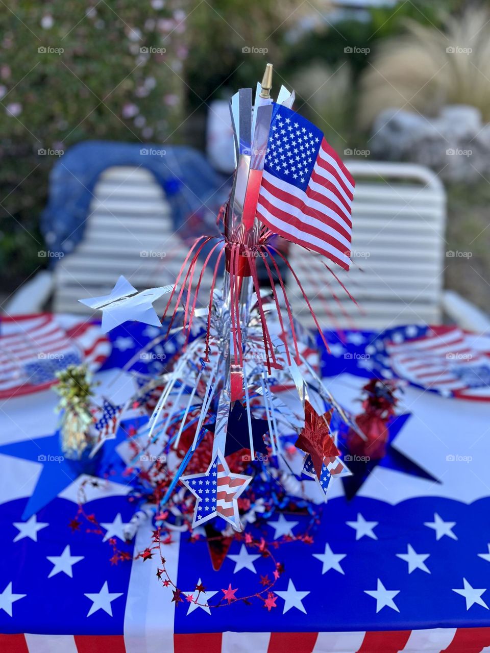 Independence Day Table Setting