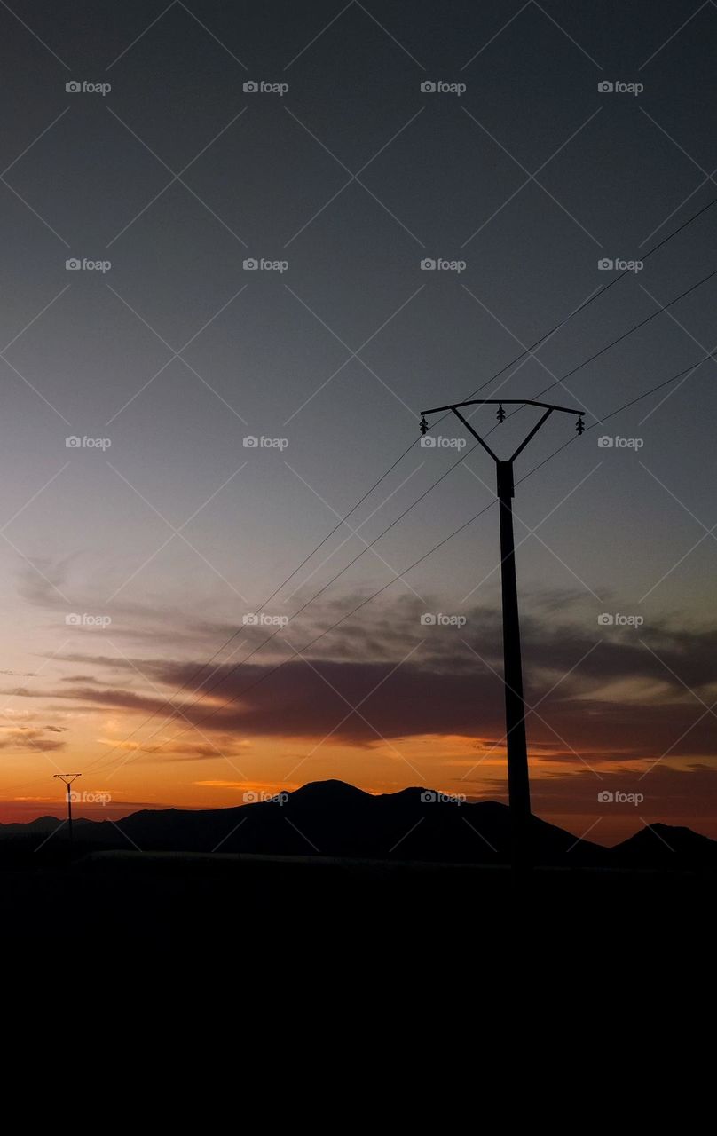 sunset 🌇 from the Moroccan rural