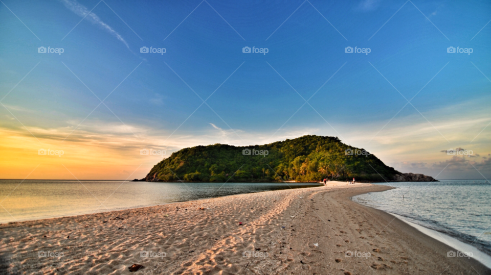 koh phangan thailand beach blue sunset by undereken
