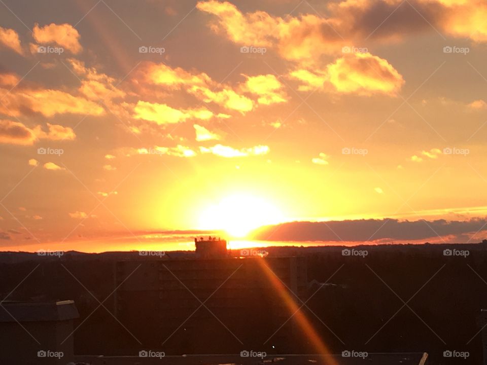 Sunset view from my place on an unusually warm December day