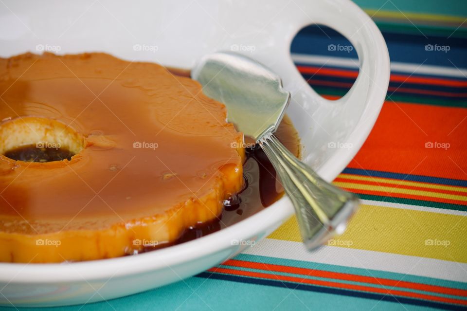Traditional Portuguese Flan