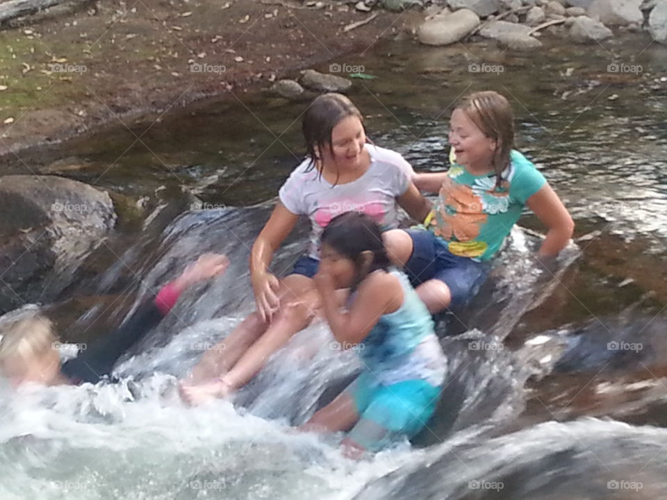 family. couldn't keep them out of the water