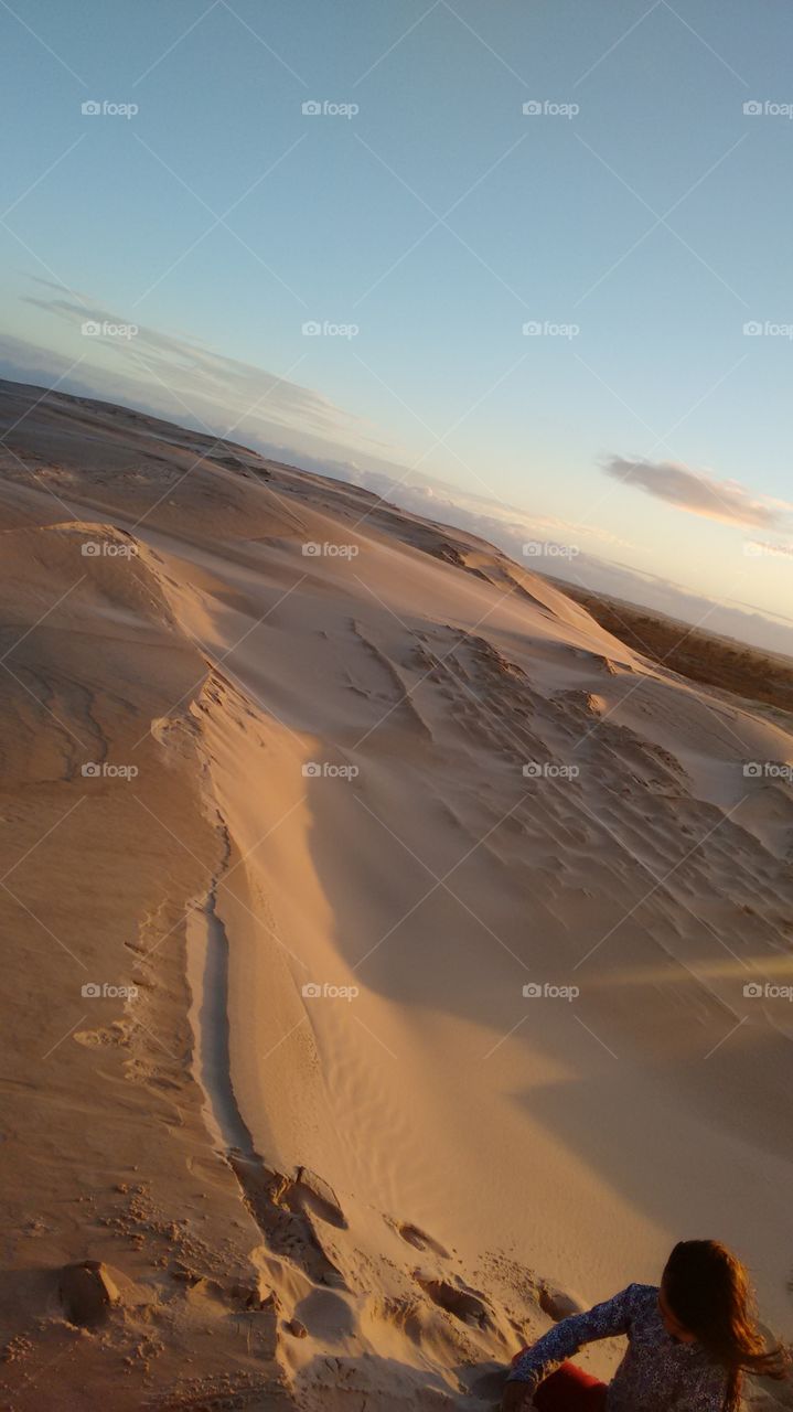 dunas de areia na praia de Pinhal sul Brasil RS