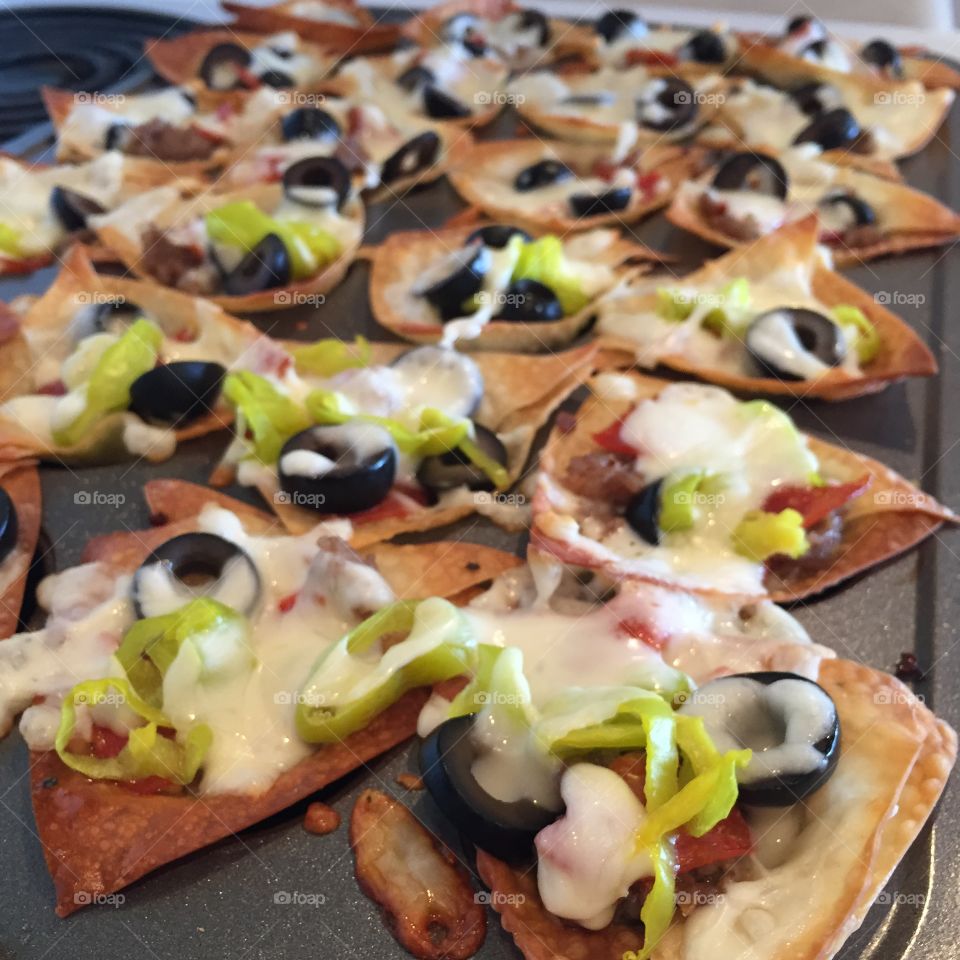 Italian Nachos! Mouthwatering favors bursting in your mouth!