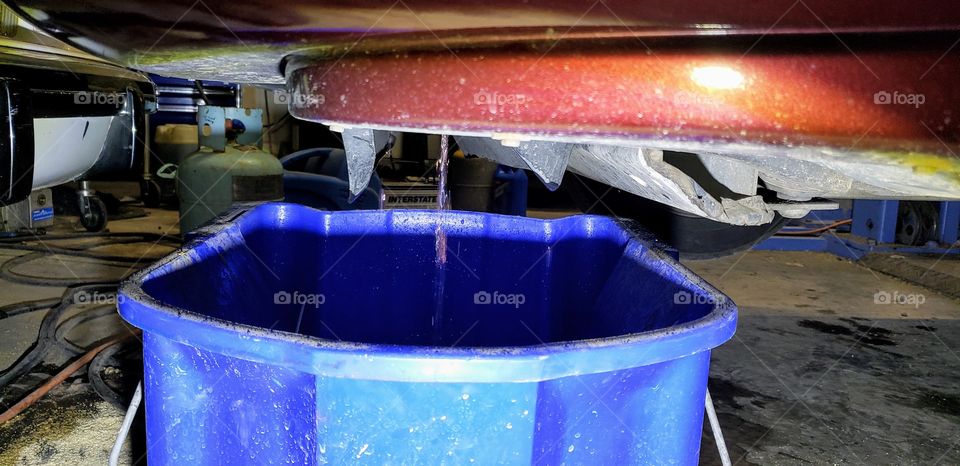 radiator fluid emptying so we can put in the new radiator