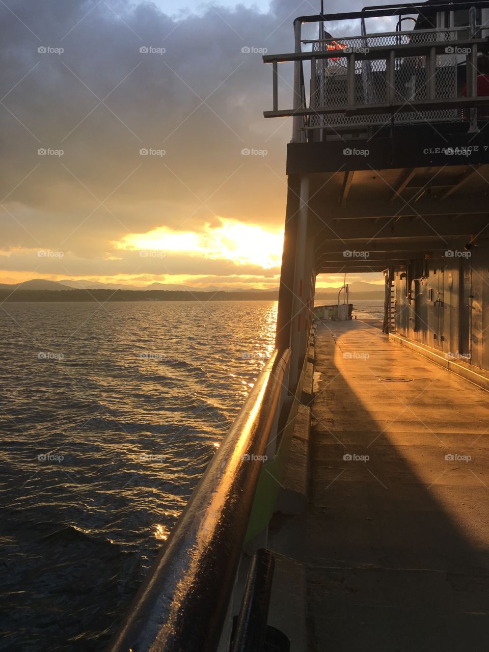 Ferry across Lake Champlain, New York/Vermont