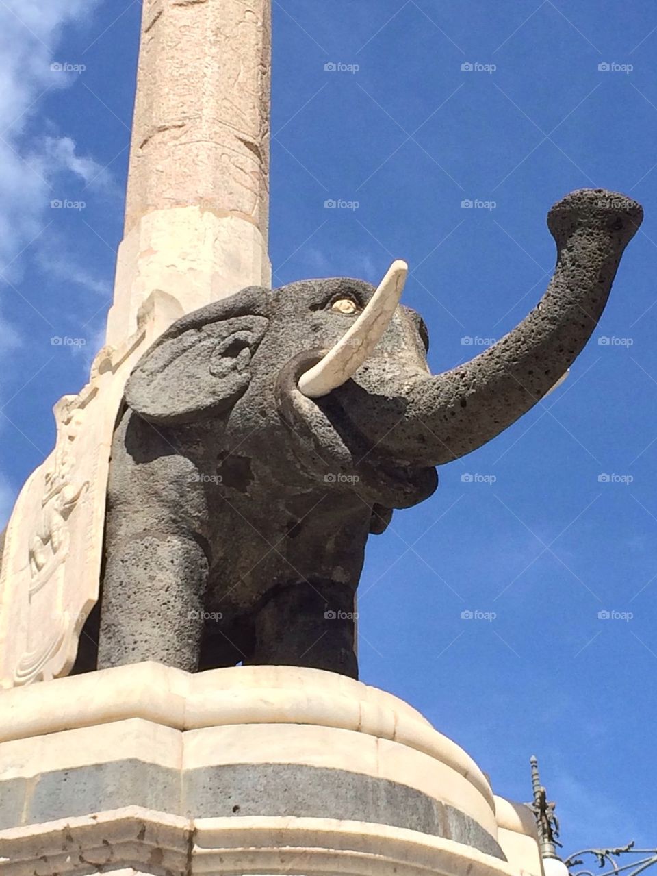 U liotru,sicilian name of elephant,Catania