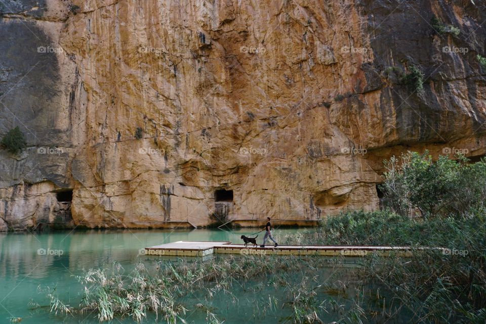 Nature#rocks#lake#human