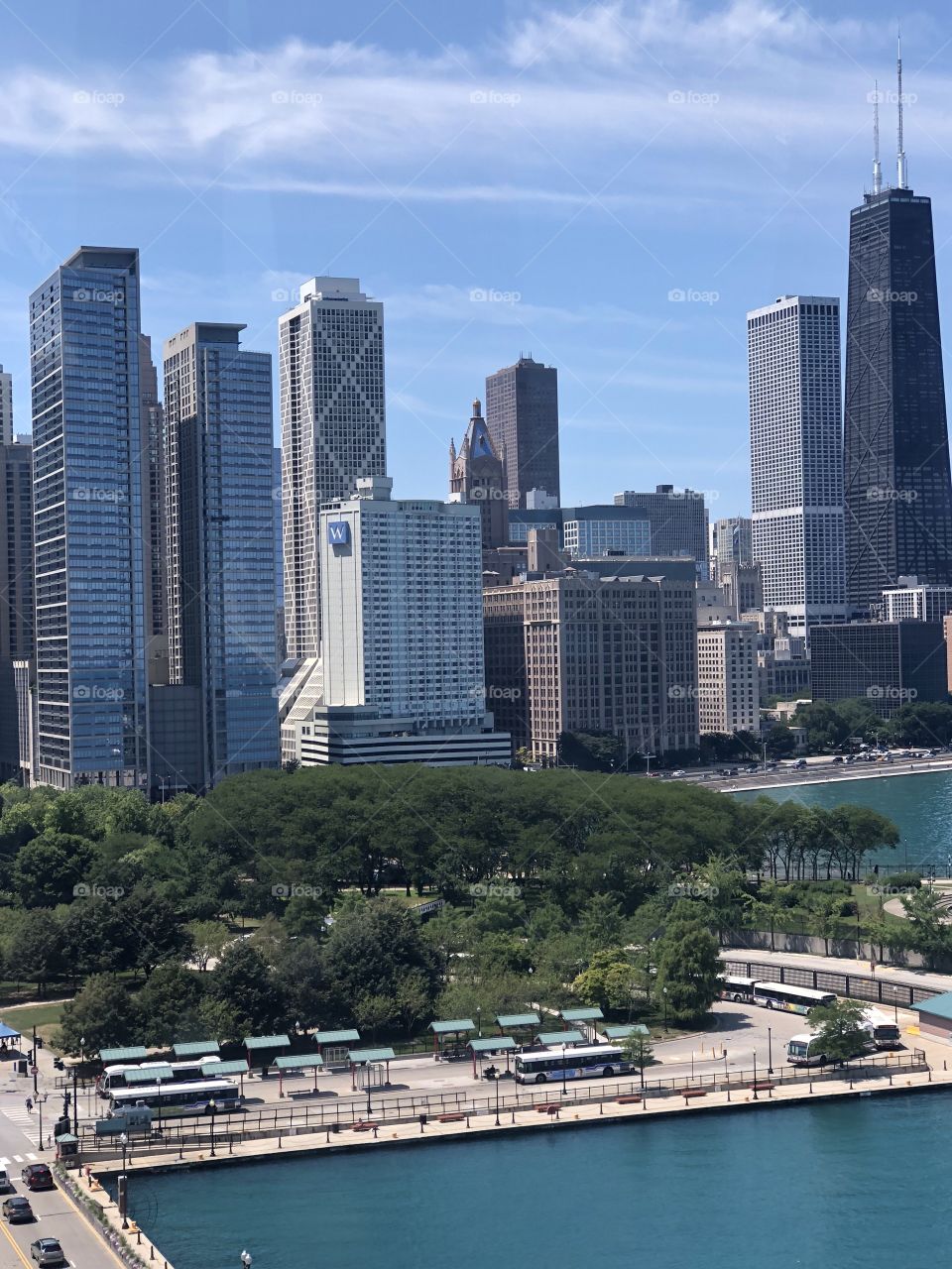 Part of the Chicago skyline 